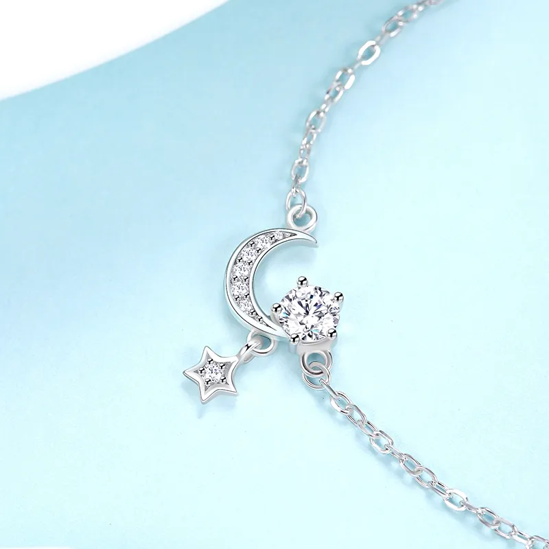 CENTURY&KINDLE S925 Silver Anklets Women's-4