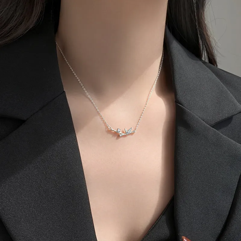 CENTURY&KINDLE 925 Sterling Silver Necklaces Women's-2