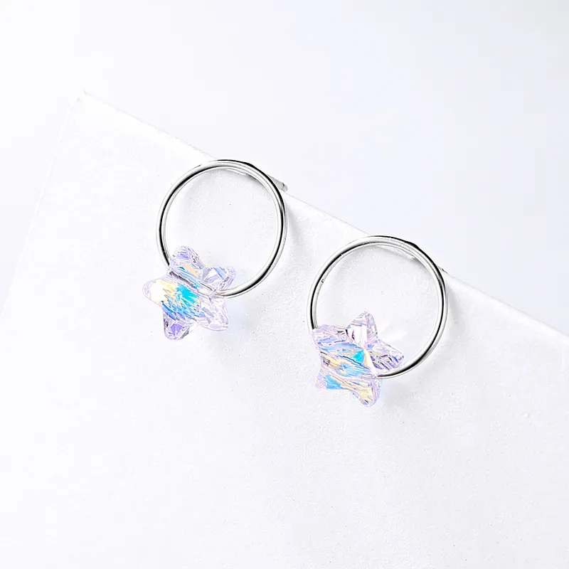CENTURY&KINDLE S925 Silver Earrings Women's-1