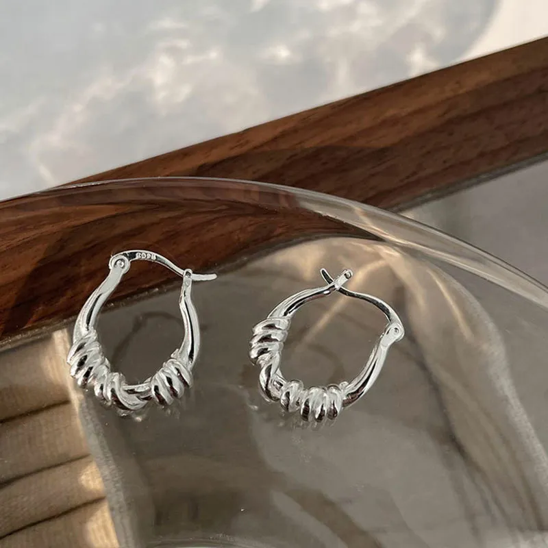 CENTURY&KINDLE S925 Silver Earrings Women's-3