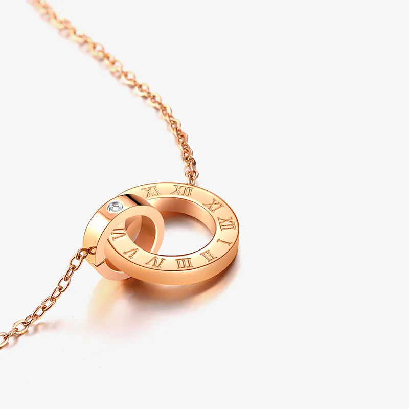 CENTURY&KINDLE 316L Titanium Steel Necklaces Women's-3