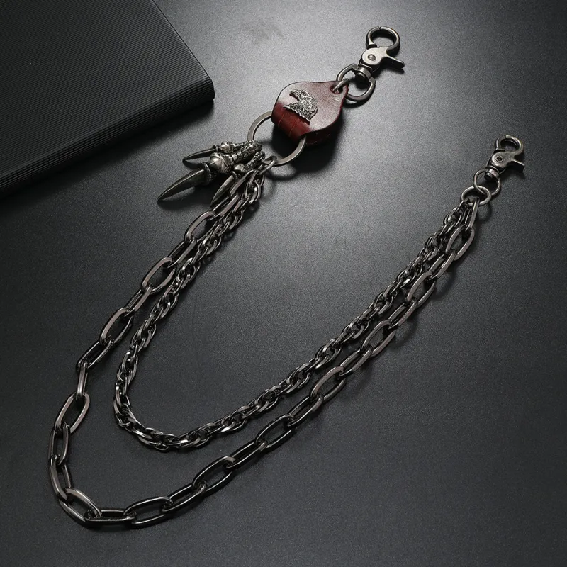 CENTURY&KINDLE Metal Pants Chains Men's-4