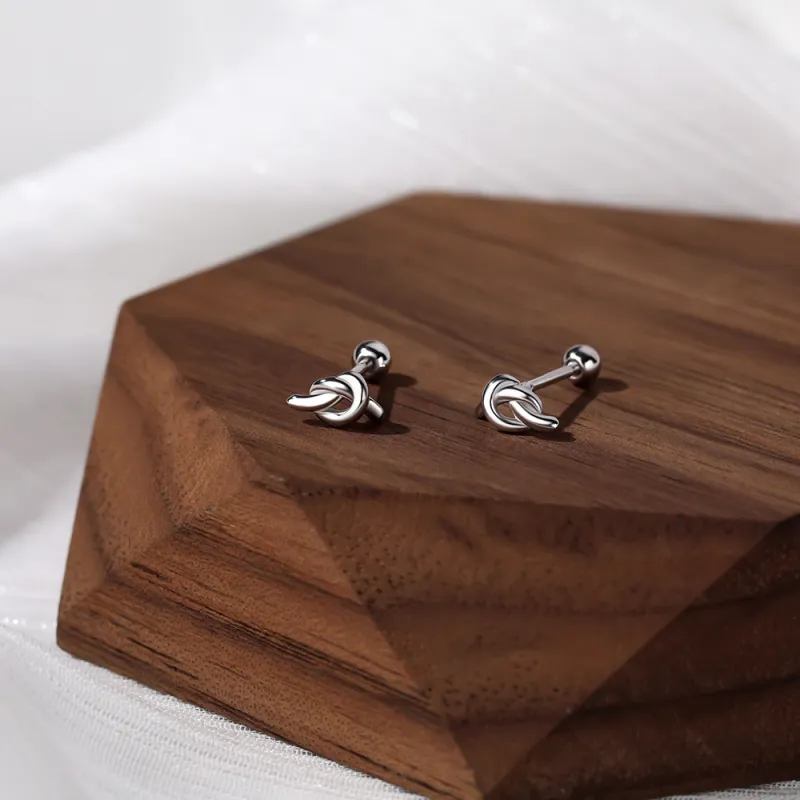 CENTURY&KINDLE 999 Fine Silver Stud Earrings Women's-5