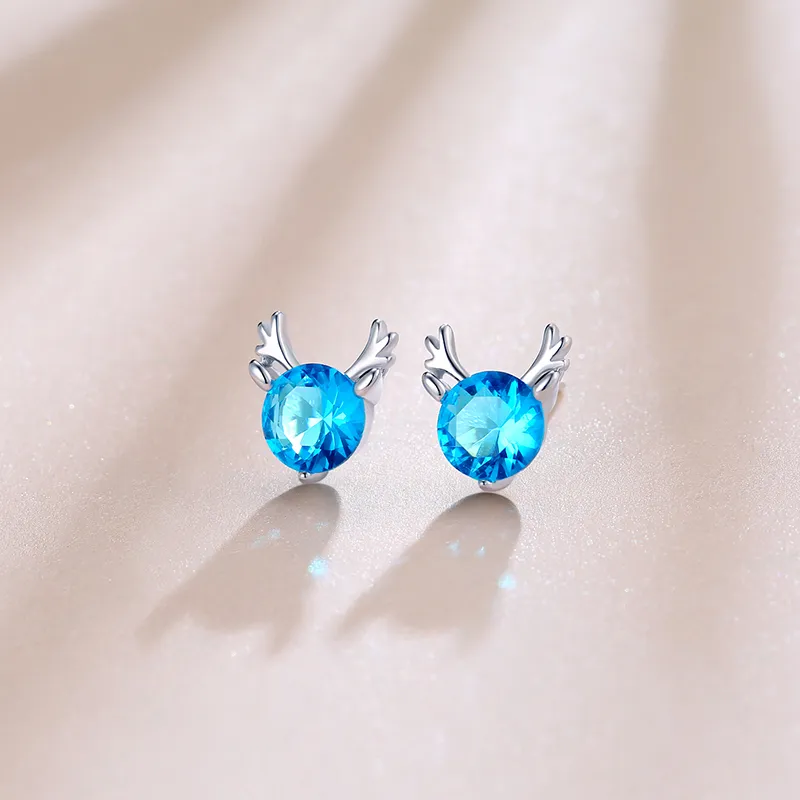 CENTURY&KINDLE S925 Silver Stud Earrings Women's-6