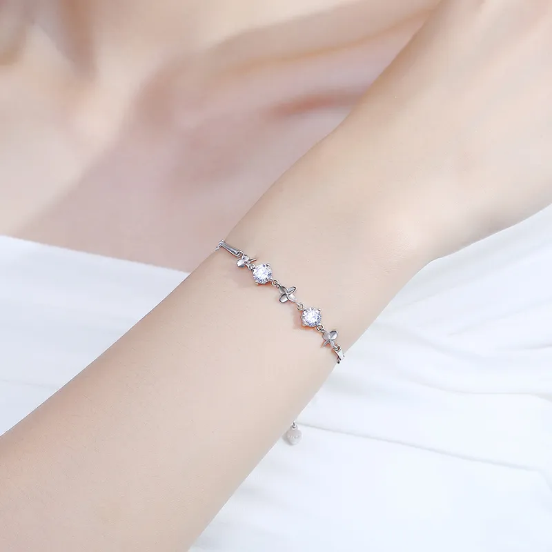 CENTURY&KINDLE S925 Silver Bracelets Women's-2