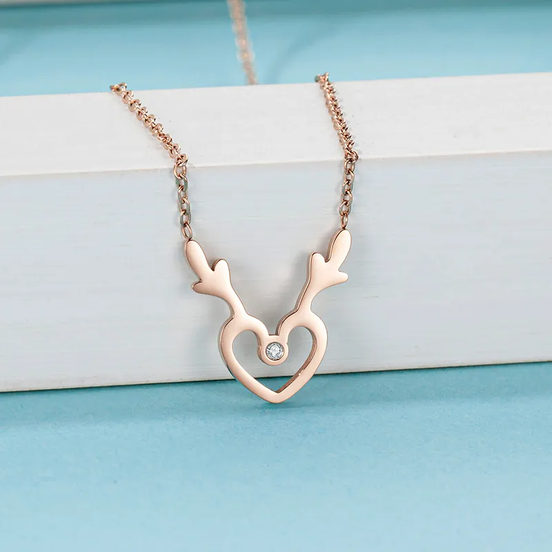 CENTURY&KINDLE 316L Titanium Steel Necklaces Women's-2