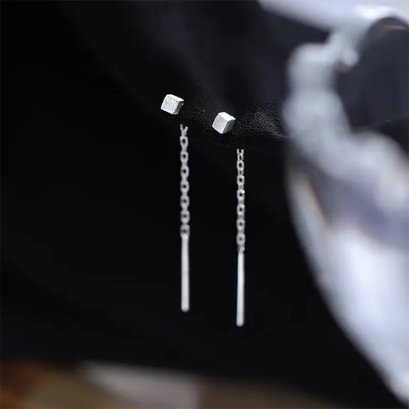 CENTURY&KINDLE S925 Silver Drop Earrings Women's-3