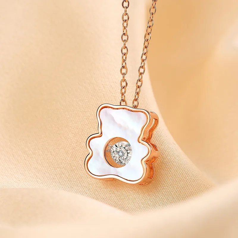 CENTURY&KINDLE Titanium Steel Necklaces Women's-4