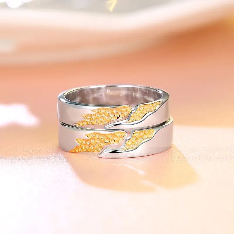 CENTURY&KINDLE S925 Silver Rings Unisex-11