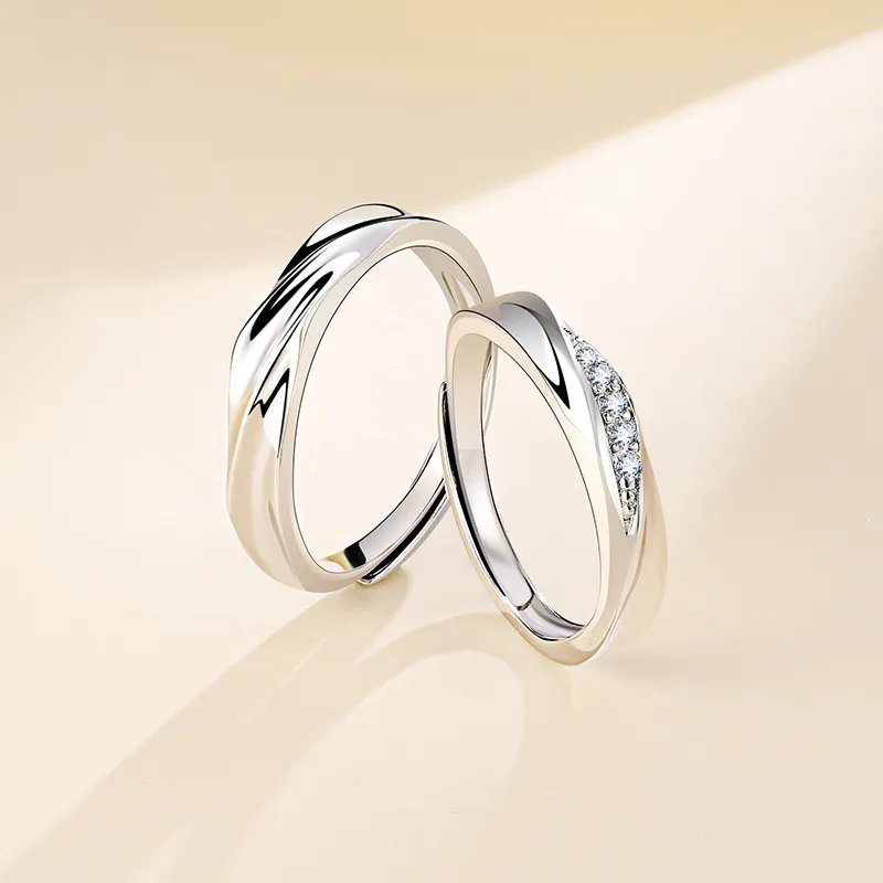 CENTURY&KINDLE S925 Silver Rings Unisex-12