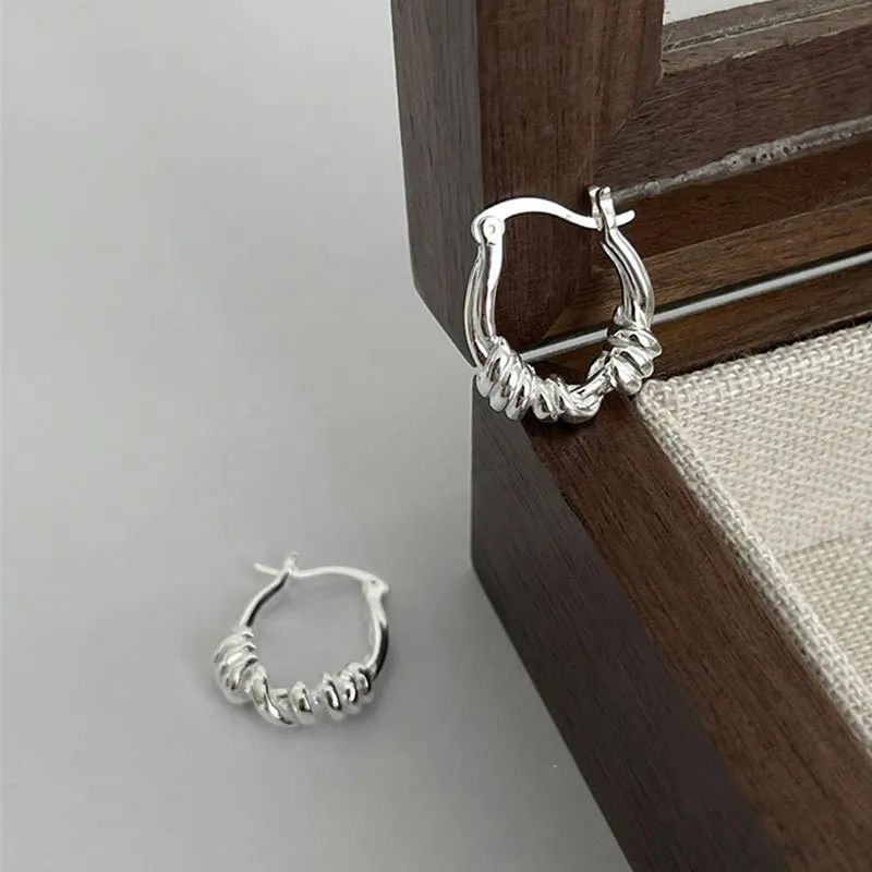 CENTURY&KINDLE S925 Silver Earrings Women's-2