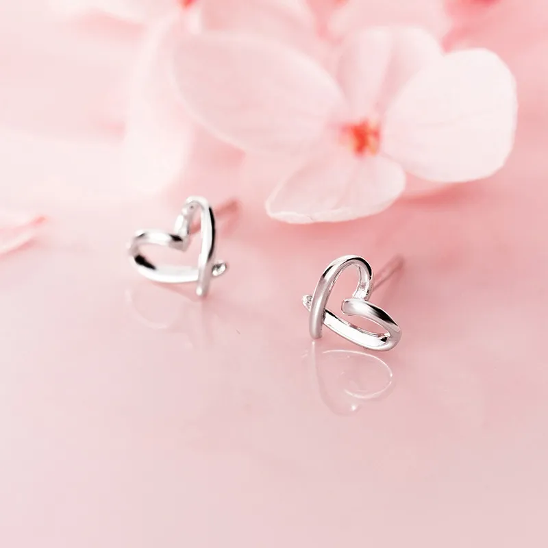 CENTURY&KINDLE S925 Silver Stud Earrings Women's-2