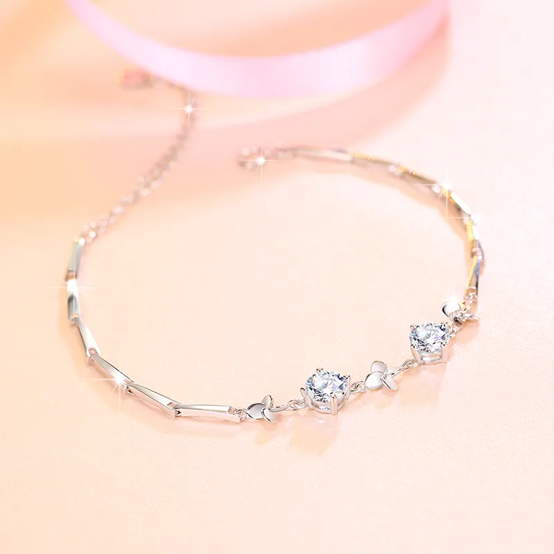 CENTURY&KINDLE S925 Silver Bracelets Women's-3