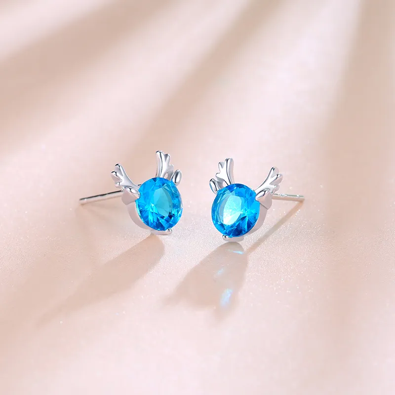 CENTURY&KINDLE S925 Silver Stud Earrings Women's-7