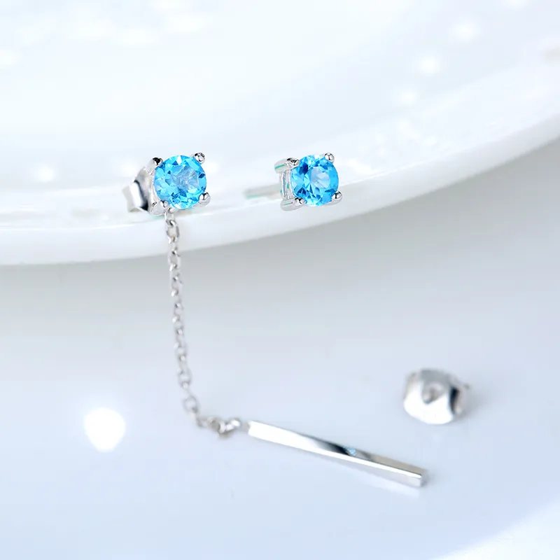 CENTURY&KINDLE Crystal Earrings Women's-9