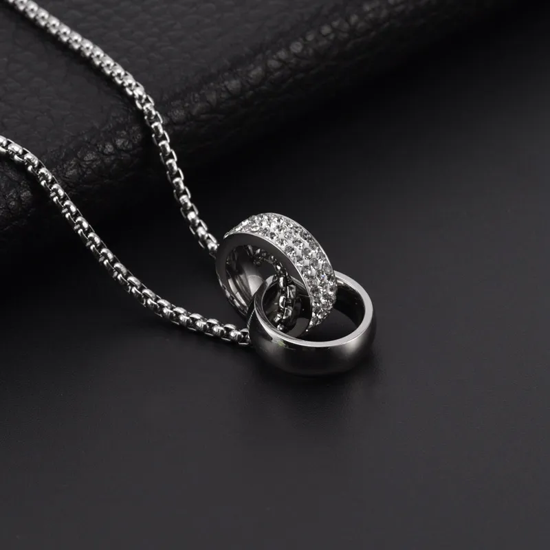 CENTURY&KINDLE Titanium Steel Necklaces Unisex-5