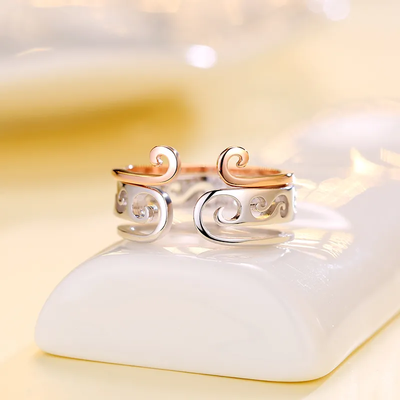 CENTURY&KINDLE S925 Silver Rings Unisex-5