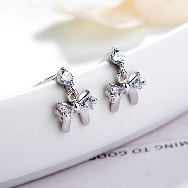 CENTURY&KINDLE S925 Silver Stud Earrings Women's-3