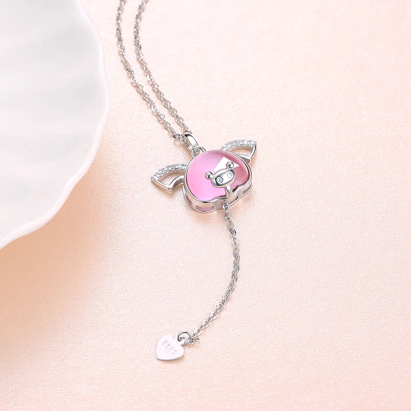 CENTURY&KINDLE S925 Silver Necklaces Women's-4
