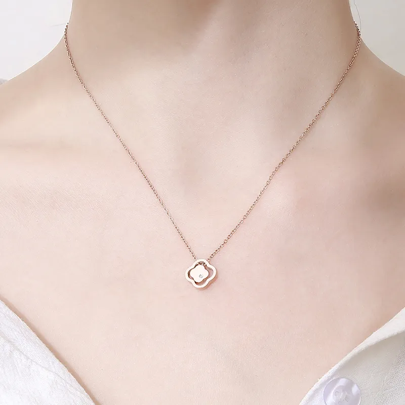 CENTURY&KINDLE 316L Titanium Steel Necklaces Women's-12