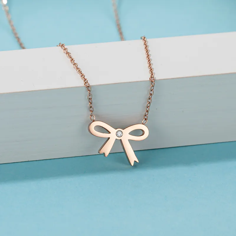 CENTURY&KINDLE 316L Titanium Steel Necklaces Women's-2