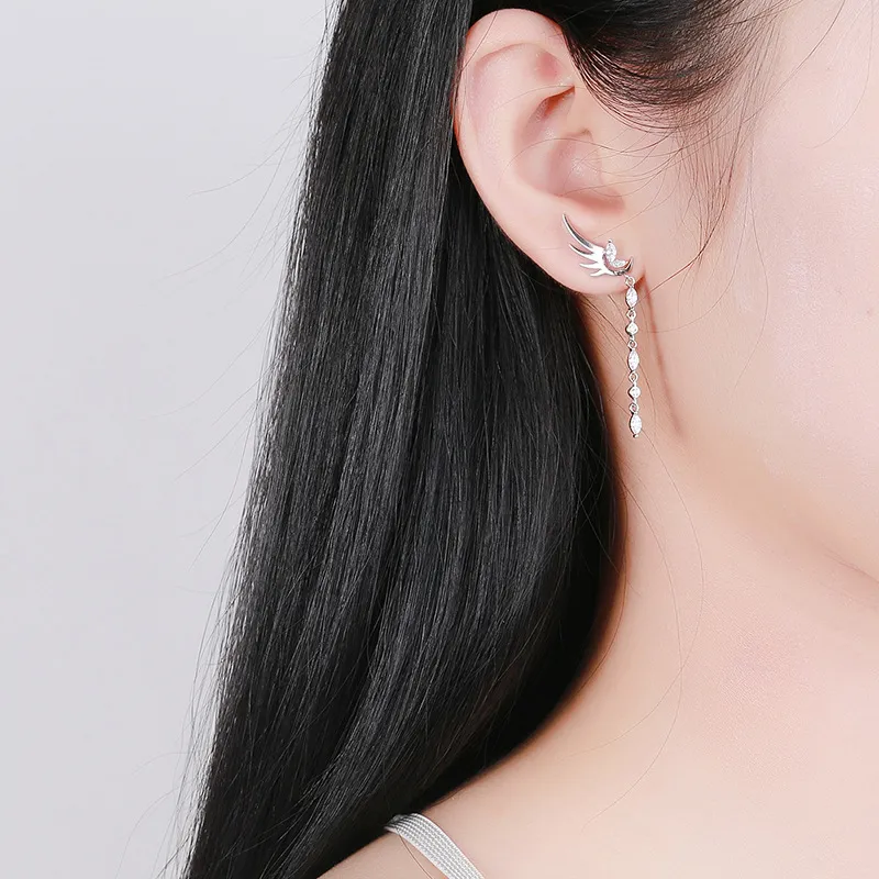 CENTURY&KINDLE S925 Silver Earrings Women's-3
