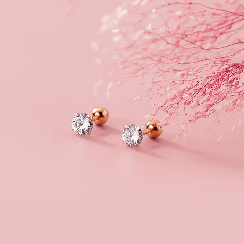 CENTURY&KINDLE S925 Silver Stud Earrings Women's-8