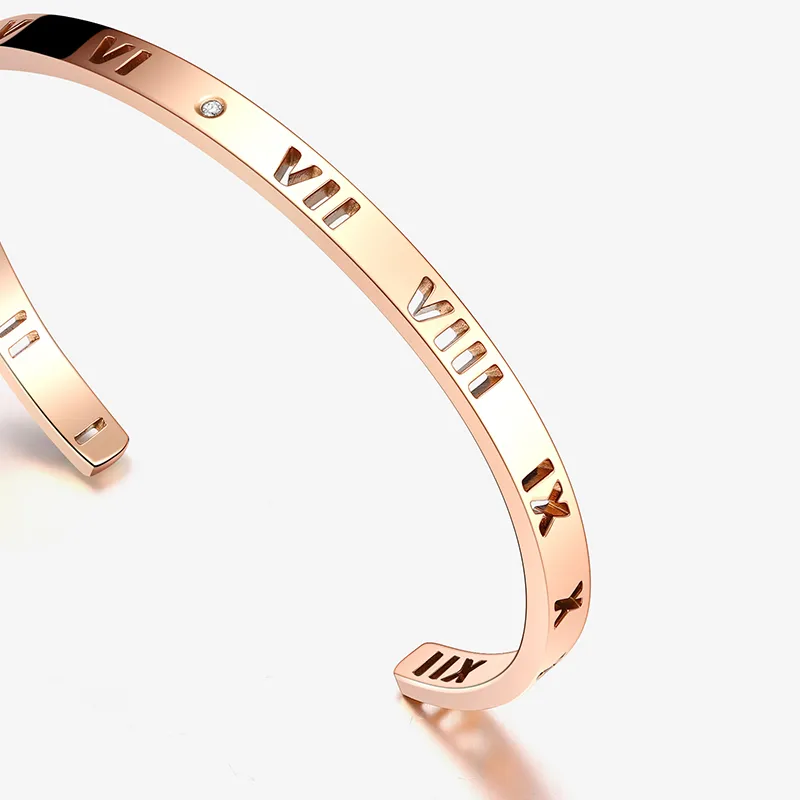 CENTURY&KINDLE 316L Titanium Steel Bangles Women's-3