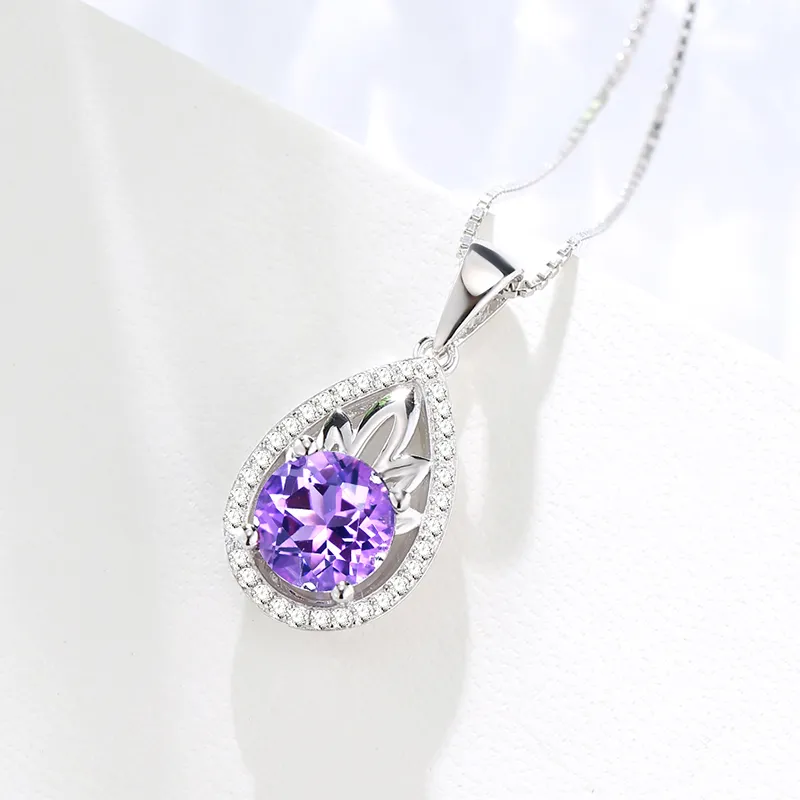 CENTURY&KINDLE S925 Silver Necklaces Women's-5
