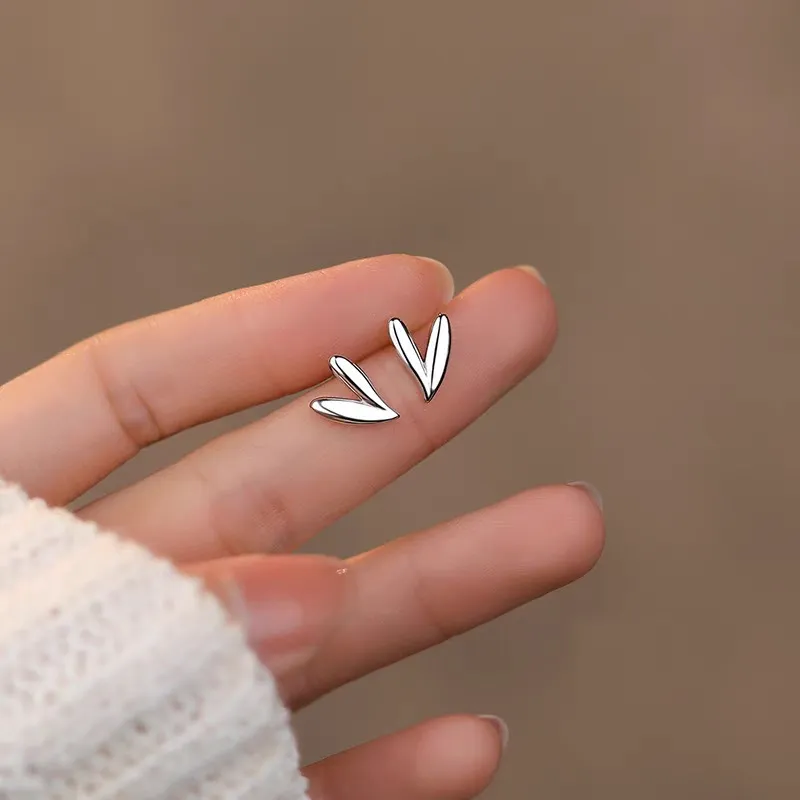 CENTURY&KINDLE S925 Silver Stud Earrings Women's-4