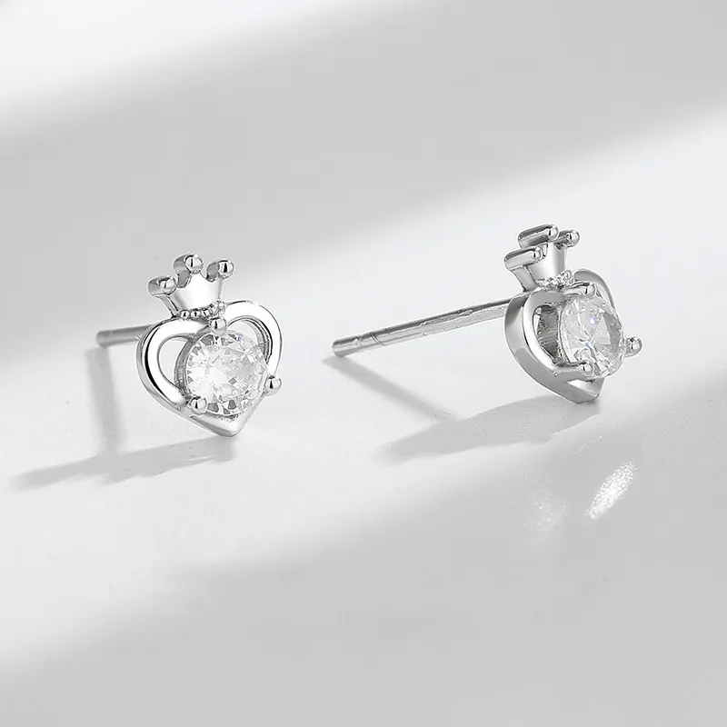 CENTURY&KINDLE 999 Fine Silver Stud Earrings Women's-1