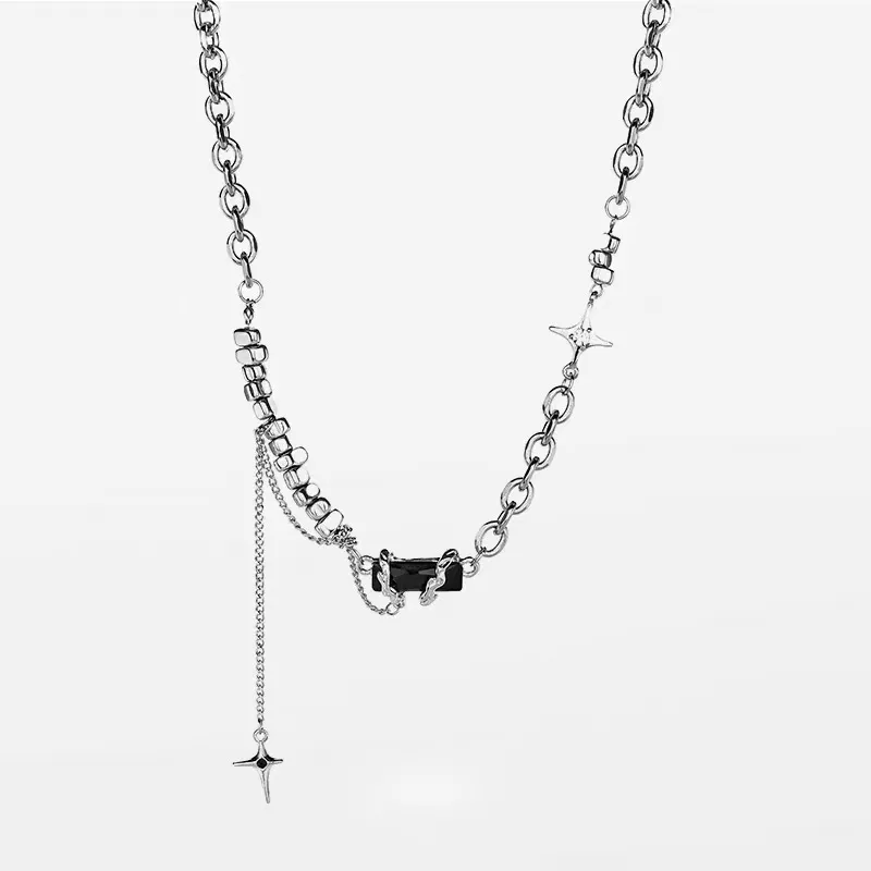 CENTURY&KINDLE Titanium Steel Necklaces Women's-2