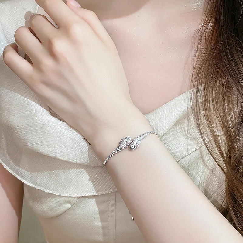 CENTURY&KINDLE 925 Sterling Silver Bracelets Women's-3