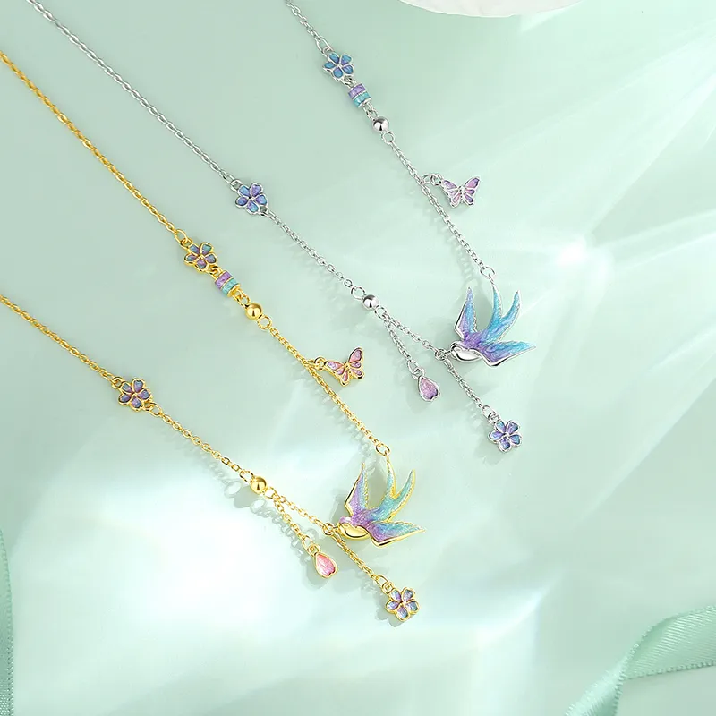 CENTURY&KINDLE S925 Silver Necklaces Women's-3