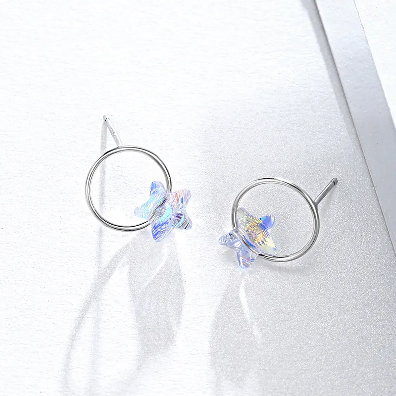 CENTURY&KINDLE S925 Silver Earrings Women's-3