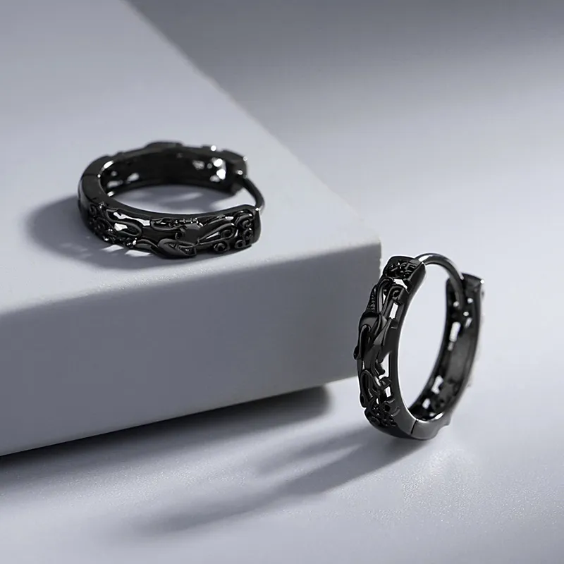 CENTURY&KINDLE S925 Silver Earrings Unisex-8