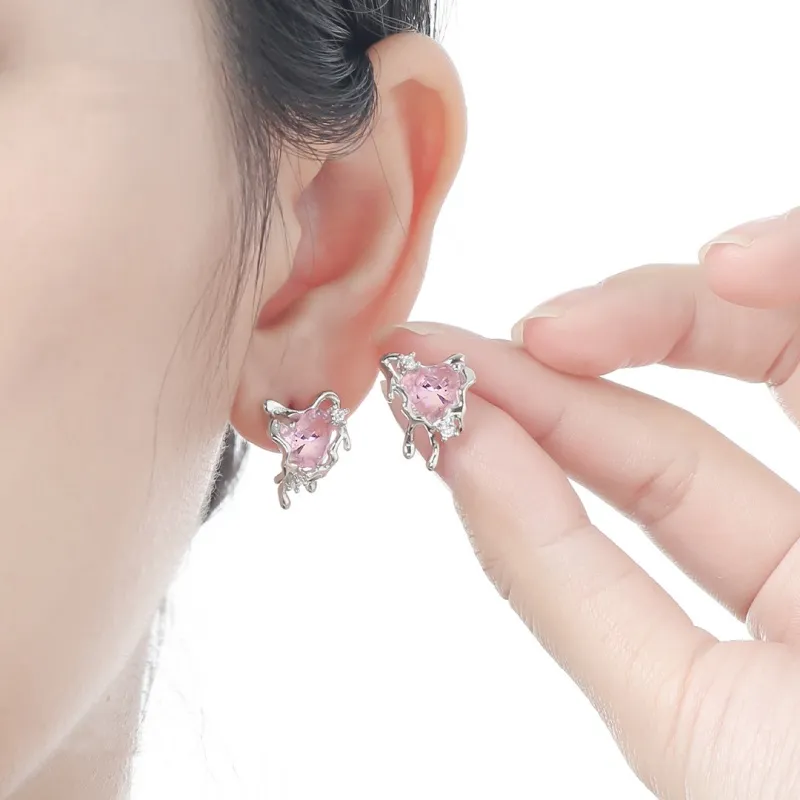 CENTURY&KINDLE Copper Stud Earrings Women's-3