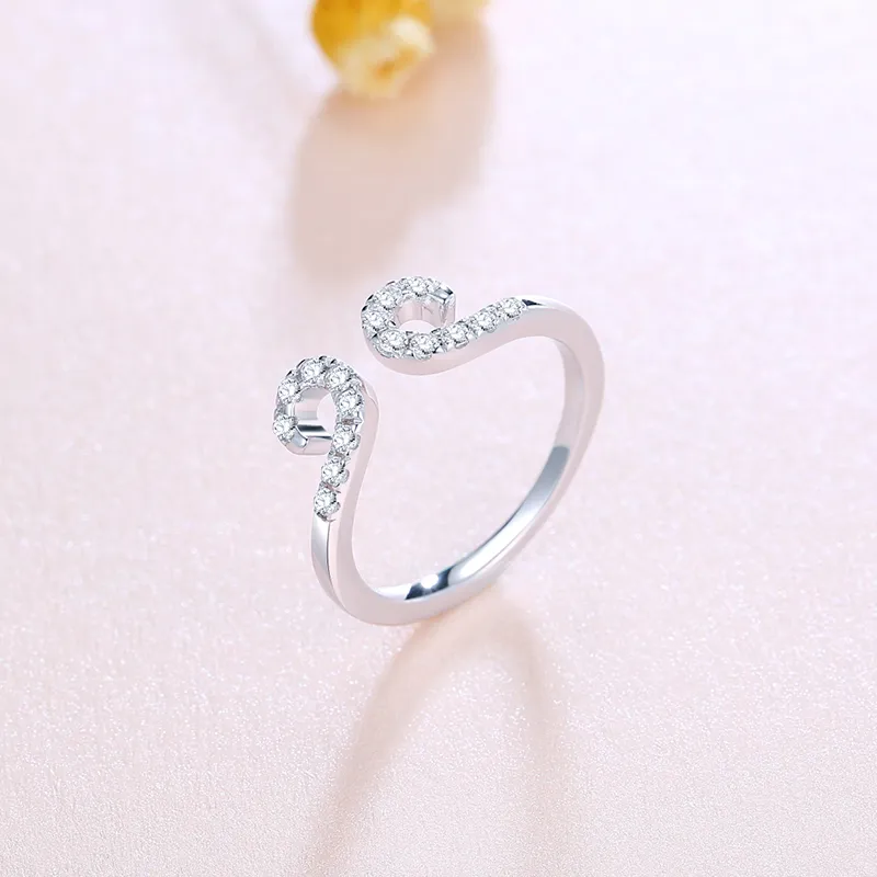 CENTURY&KINDLE S925 Silver Rings Unisex-9