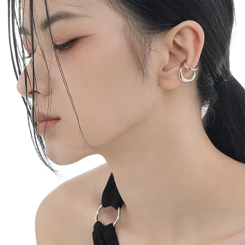 CENTURY&KINDLE S925 Silver Clip On Earrings Unisex-1