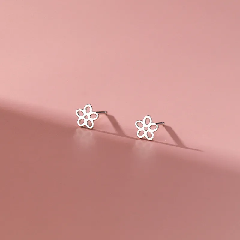 CENTURY&KINDLE S925 Silver Stud Earrings Women's-3