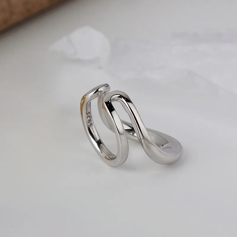 CENTURY&KINDLE S925 Silver Clip On Earrings Unisex-2