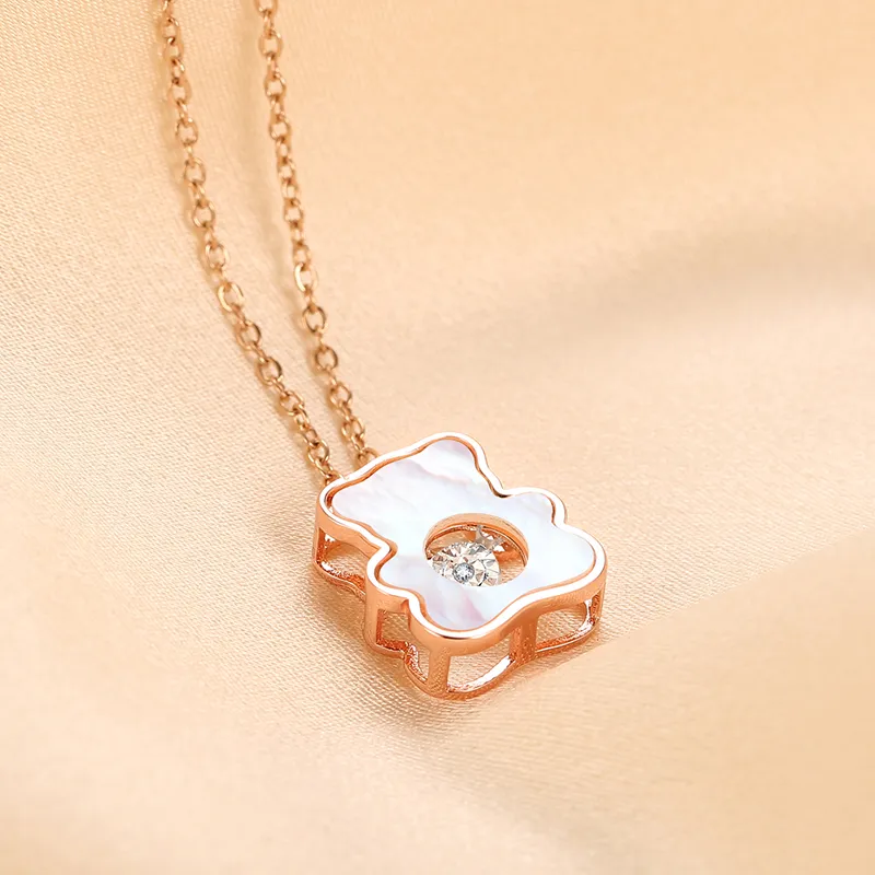 CENTURY&KINDLE Titanium Steel Necklaces Women's-5