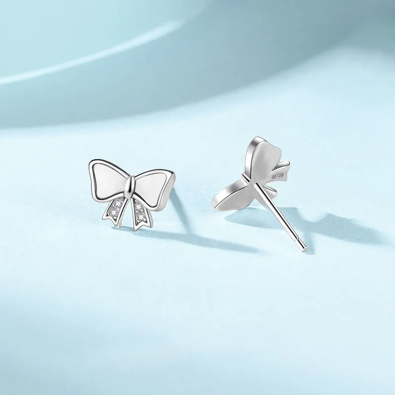 CENTURY&KINDLE 999 Fine Silver Stud Earrings Women's-2