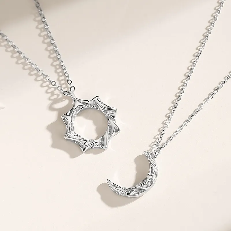 CENTURY&KINDLE S925 Silver Necklaces Unisex-13
