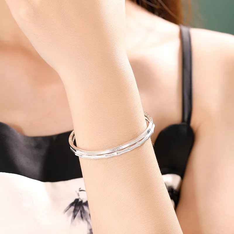 CENTURY&KINDLE 999 Fine Silver Sterling Silver Bracelets Women's-4