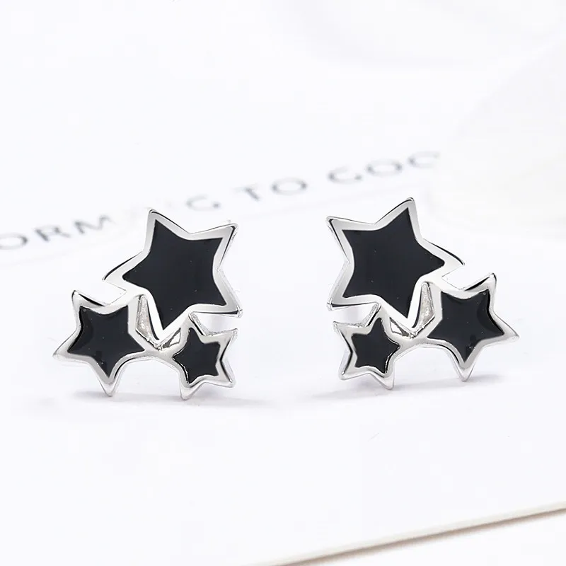 CENTURY&KINDLE S925 Silver Stud Earrings Women's-1
