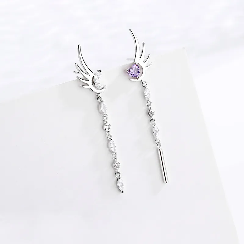 CENTURY&KINDLE S925 Silver Earrings Women's-4