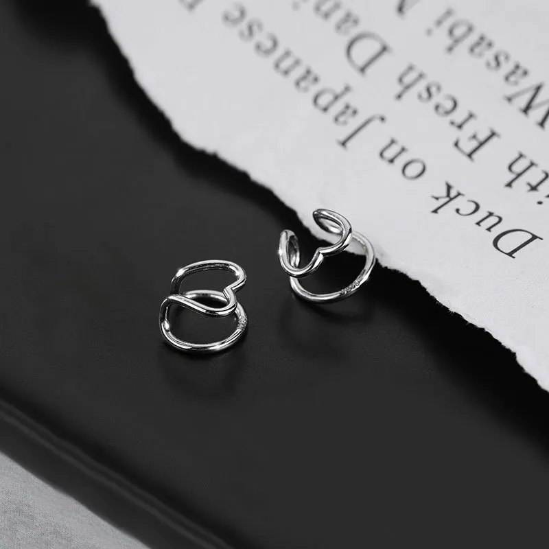 CENTURY&KINDLE S925 Silver Clip On Earrings Women's-2