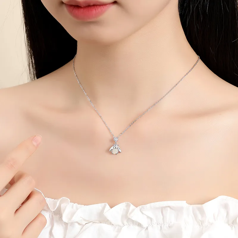 CENTURY&KINDLE S925 Silver Necklaces Women's-2