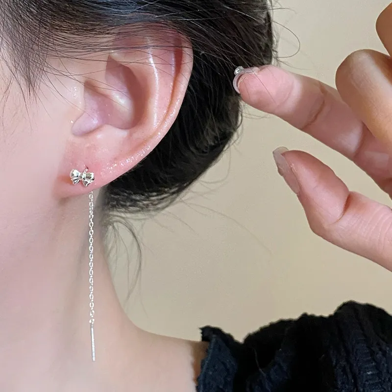 CENTURY&KINDLE S999 Fine Silver Drop Earrings Women's-6